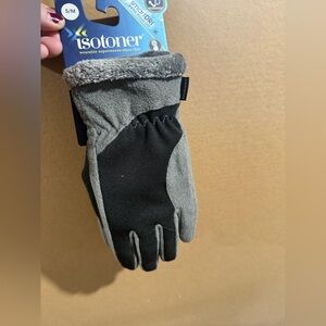 Isotoner Women’s Two-Tone Black and Gray Gloves